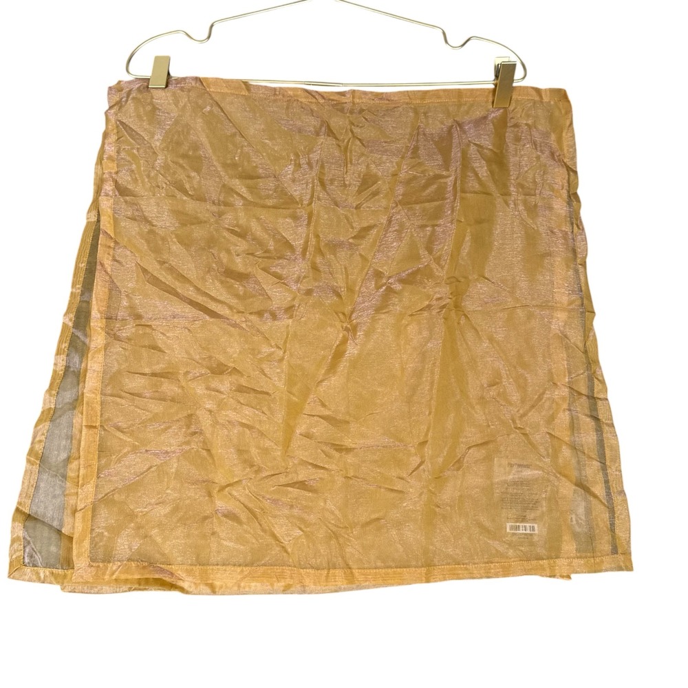 Pier 1 Imports Gold Sheer Metallic Organza Napkins 20x20 Set of 3 Holiday